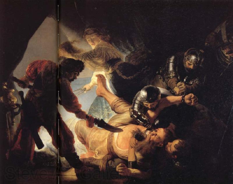 Rembrandt van rijn The Blinding of Samson Spain oil painting art